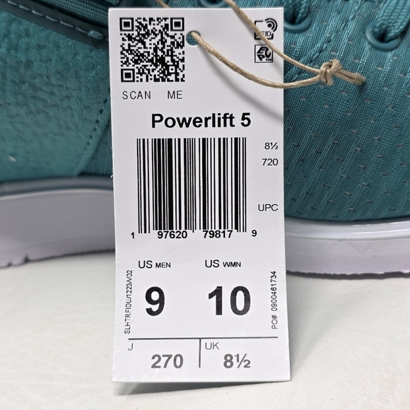 Adidas Powerlift 5 Training Weightlifting Shoes Teal JP9877 Men\'s Size 9 New main image 9